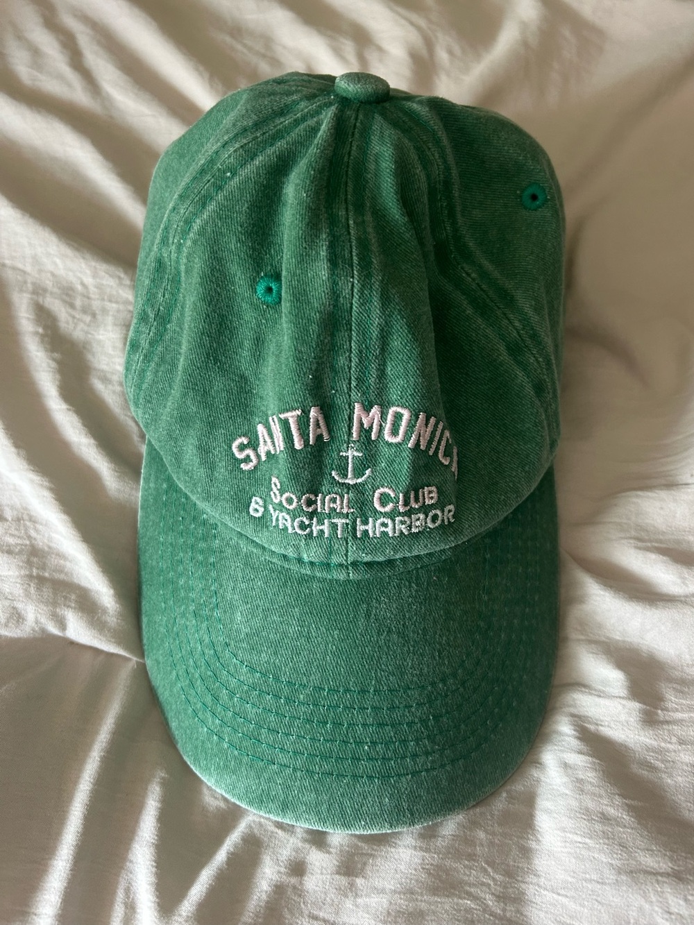 VINTAGE Santa Monica Yacht Harbor Embroidered Baseball Cap. Perfect condition